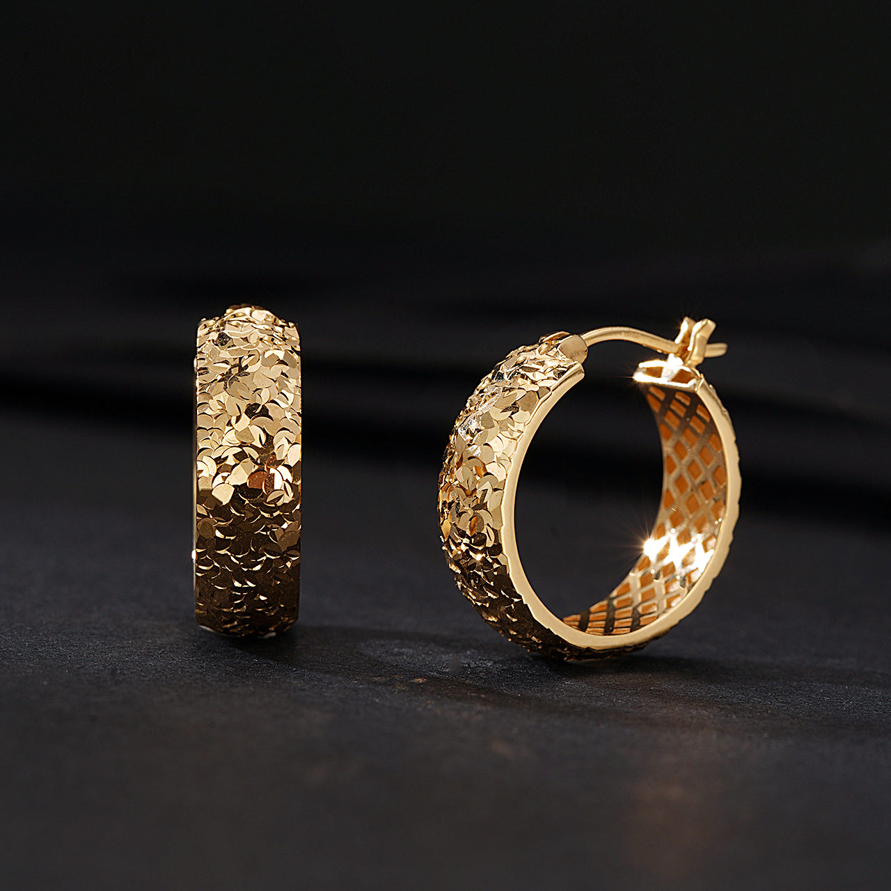 Disco Hoop Earrings Collections