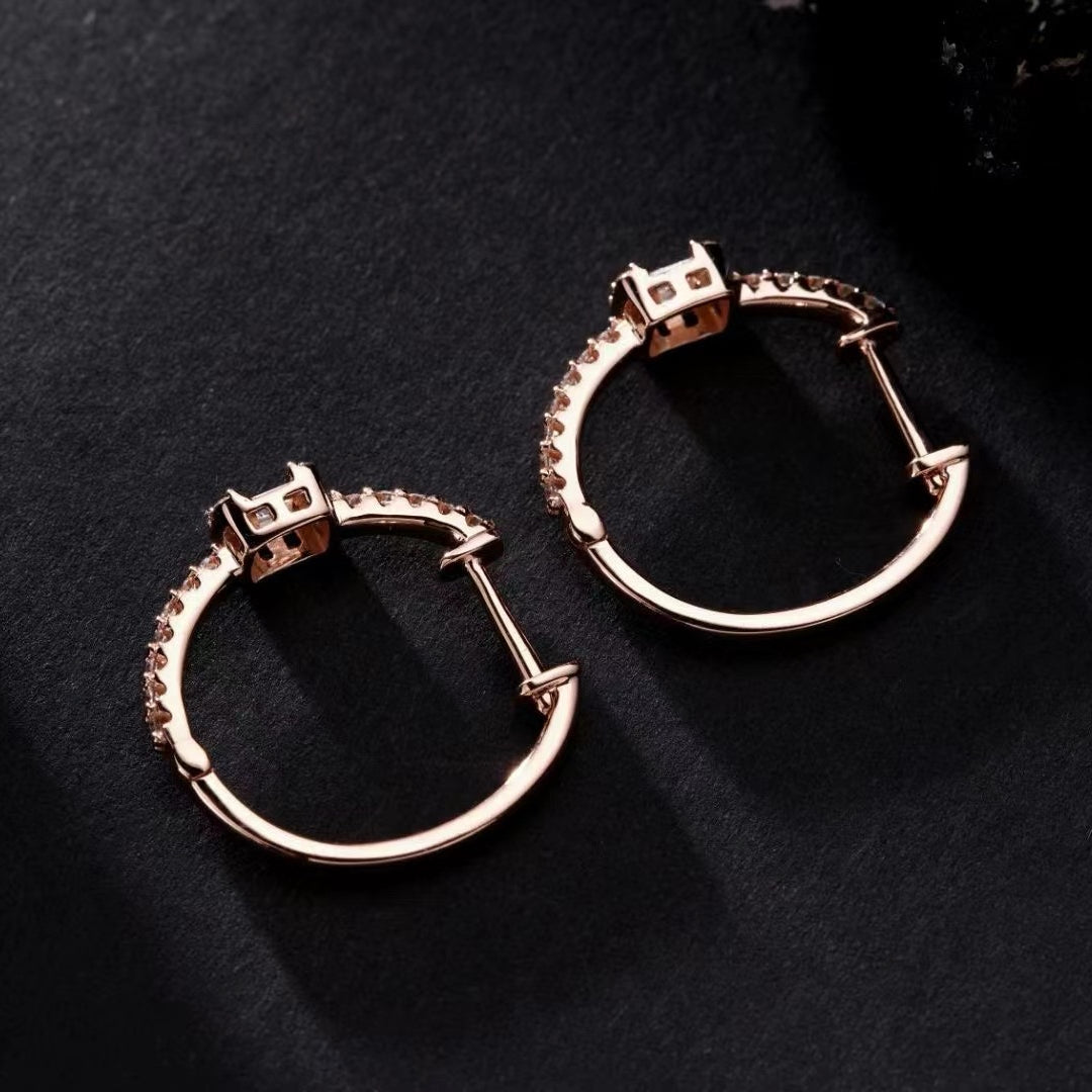 Mosaic Hoop Earrings